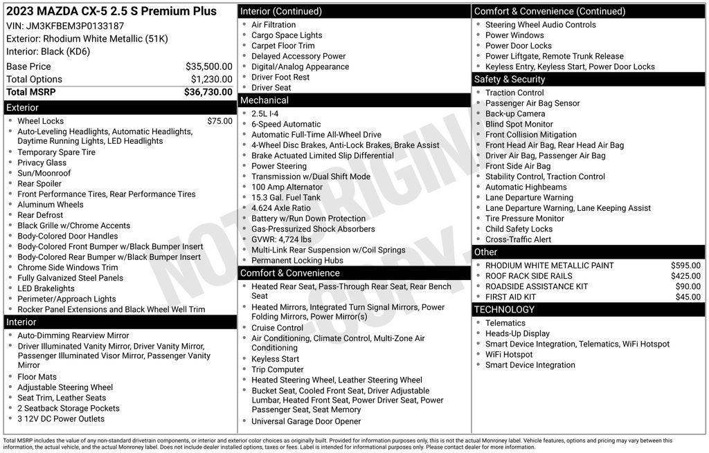 used 2023 Mazda CX-5 car, priced at $28,714