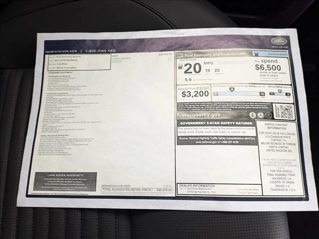 used 2025 Land Rover Discovery Sport car, priced at $41,990