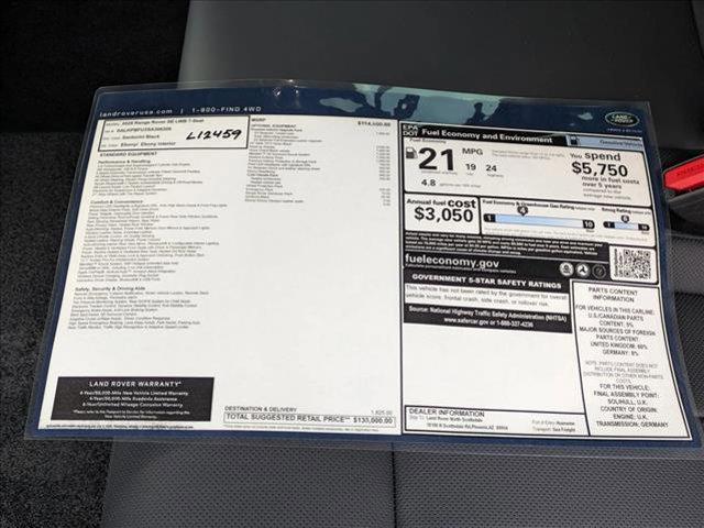 new 2025 Land Rover Range Rover car, priced at $130,000