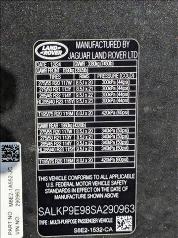 new 2025 Land Rover Range Rover car, priced at $147,490