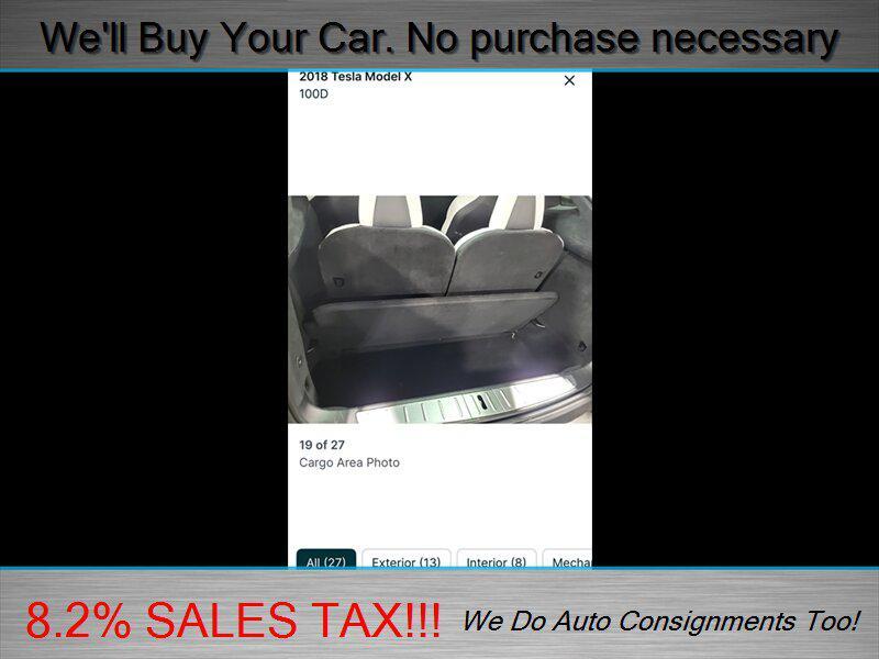 used 2018 Tesla Model X car, priced at $38,998