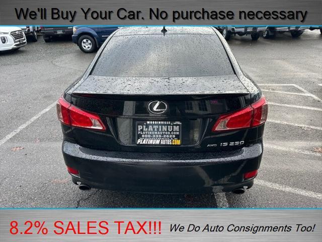 used 2012 Lexus IS 250 car, priced at $14,998