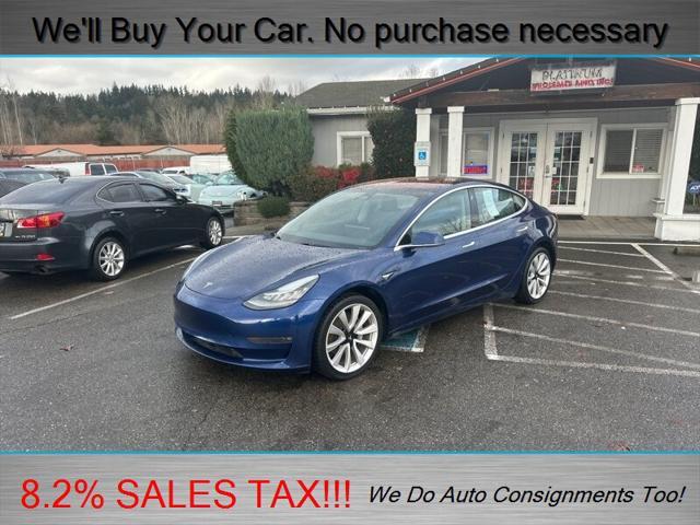 used 2018 Tesla Model 3 car, priced at $20,998