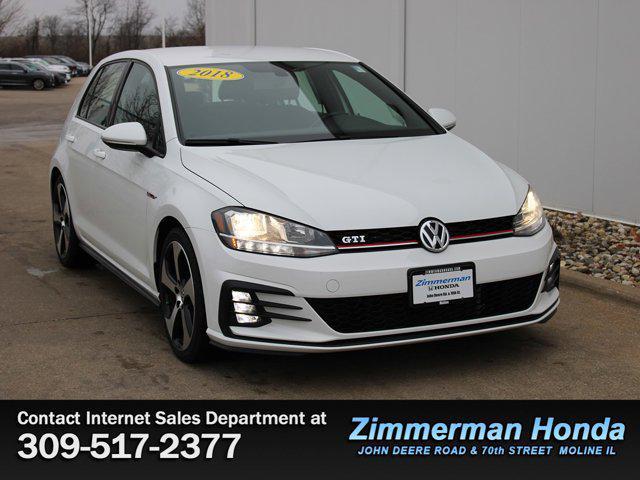 used 2018 Volkswagen Golf GTI car, priced at $18,491