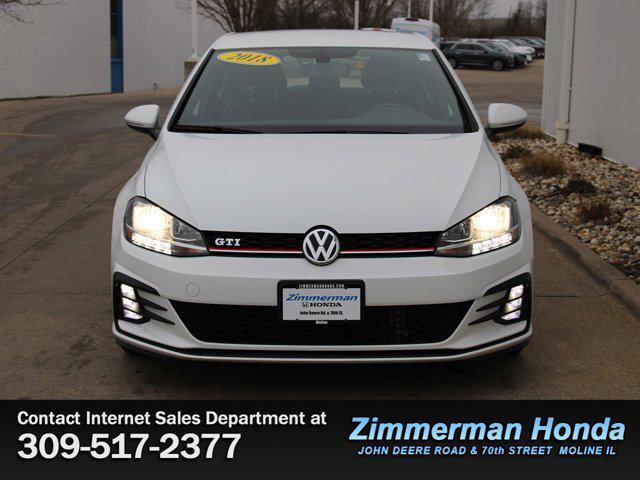 used 2018 Volkswagen Golf GTI car, priced at $18,491