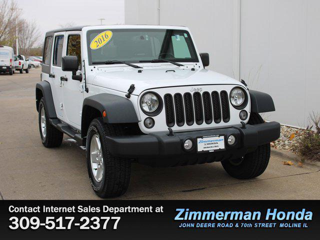 used 2016 Jeep Wrangler Unlimited car, priced at $21,291