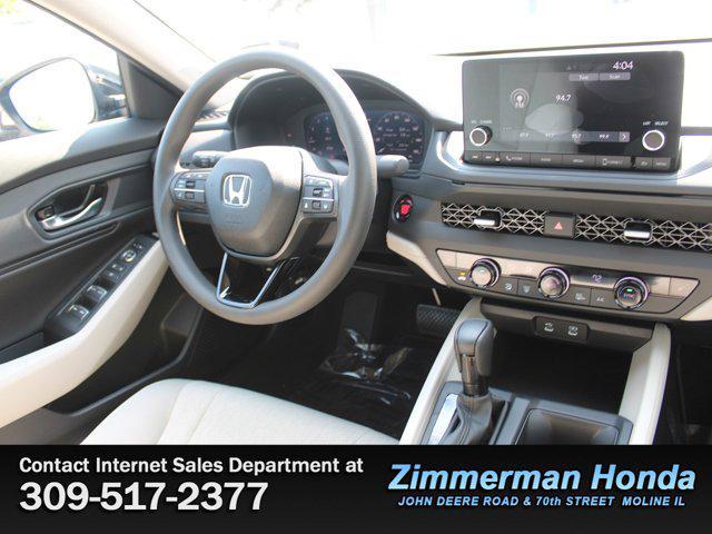new 2025 Honda Accord car, priced at $31,710