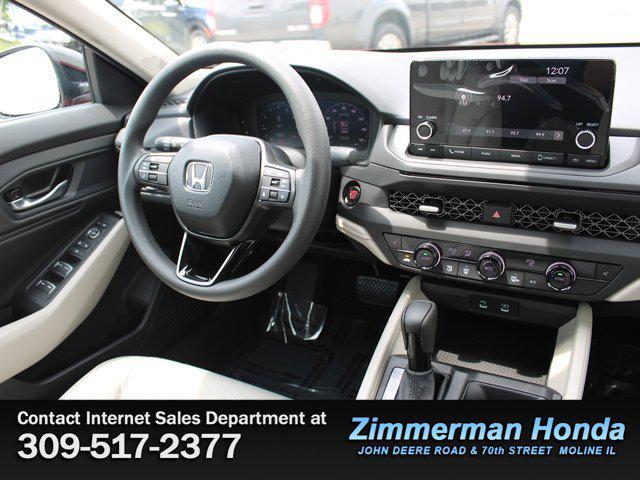 new 2025 Honda Accord car, priced at $32,165