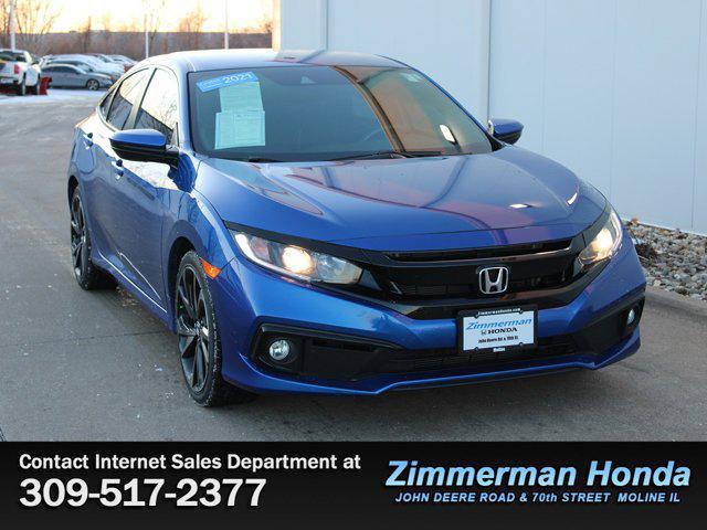 used 2021 Honda Civic car, priced at $20,992