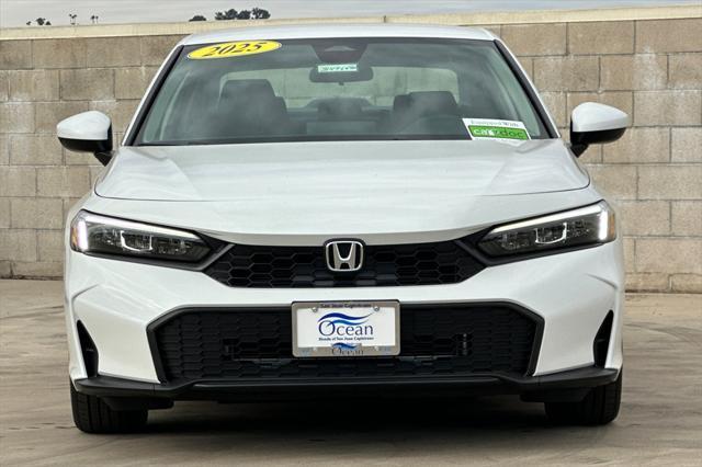 new 2025 Honda Civic car, priced at $25,598