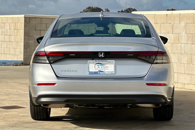 new 2025 Honda Accord car, priced at $29,445