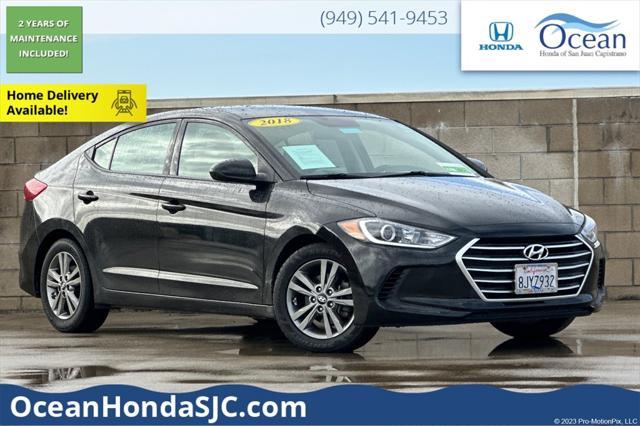 used 2018 Hyundai Elantra car, priced at $12,488