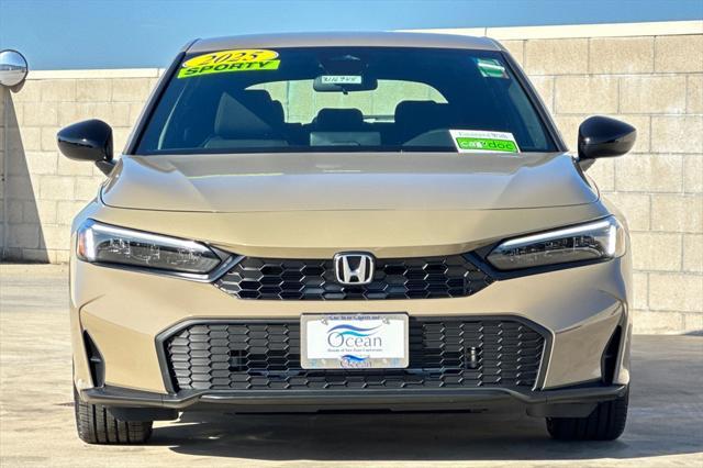 new 2025 Honda Civic car, priced at $29,055