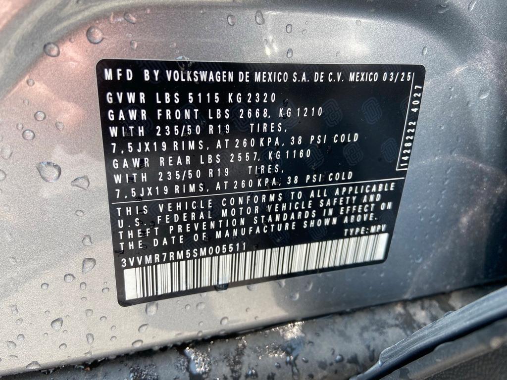 new 2025 Volkswagen Tiguan car, priced at $37,121