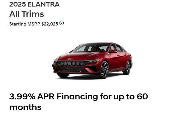 new 2025 Hyundai ELANTRA HEV car, priced at $25,855