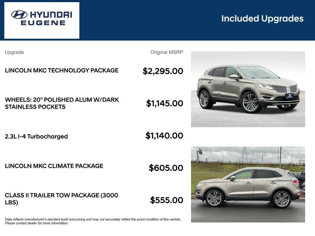 used 2016 Lincoln MKC car, priced at $9,995