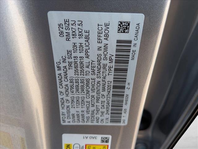 new 2026 Honda CR-V car, priced at $38,350