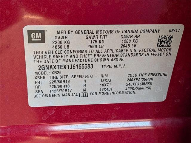 used 2018 Chevrolet Equinox car, priced at $14,945