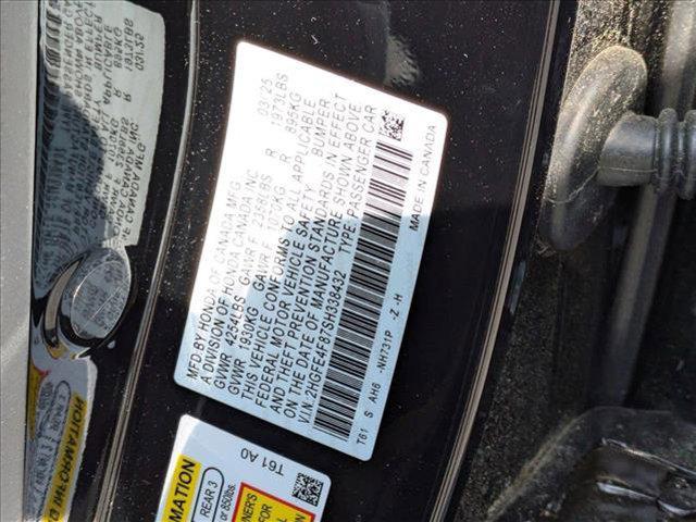 new 2025 Honda Civic Hybrid car, priced at $30,100