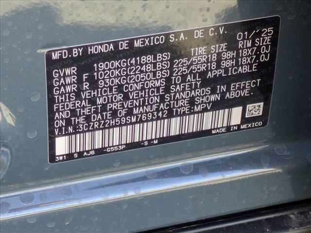 new 2025 Honda HR-V car, priced at $30,850