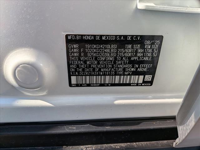 new 2026 Honda HR-V car, priced at $28,105