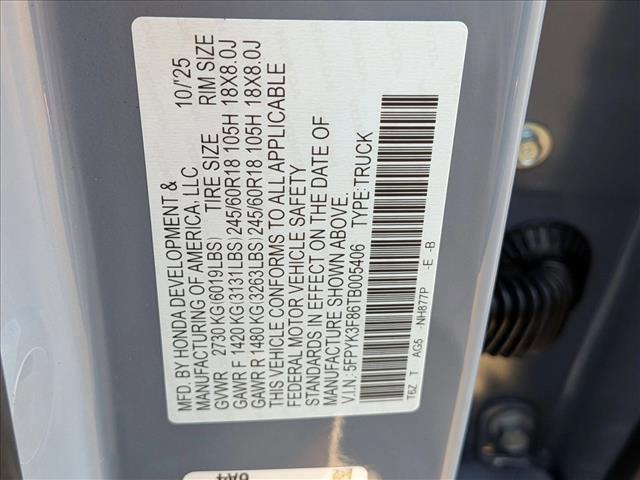 new 2026 Honda Ridgeline car, priced at $49,365