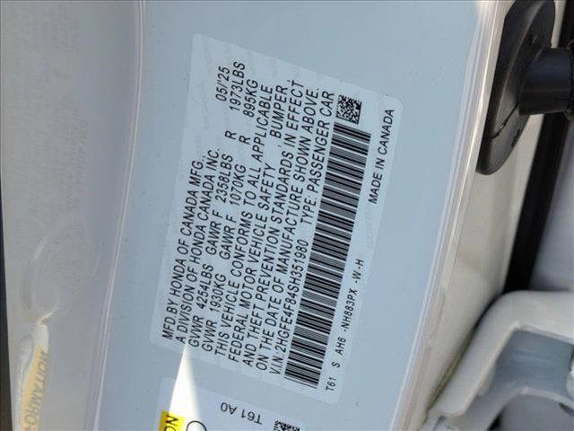 new 2025 Honda Civic Hybrid car, priced at $30,555