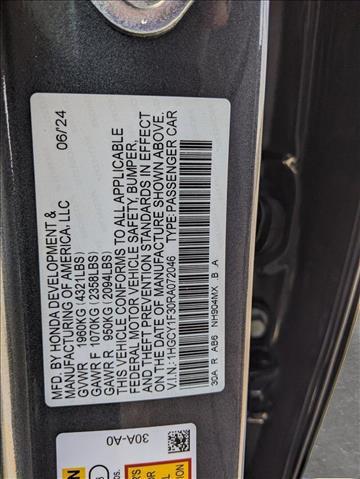 new 2024 Honda Accord car, priced at $31,005