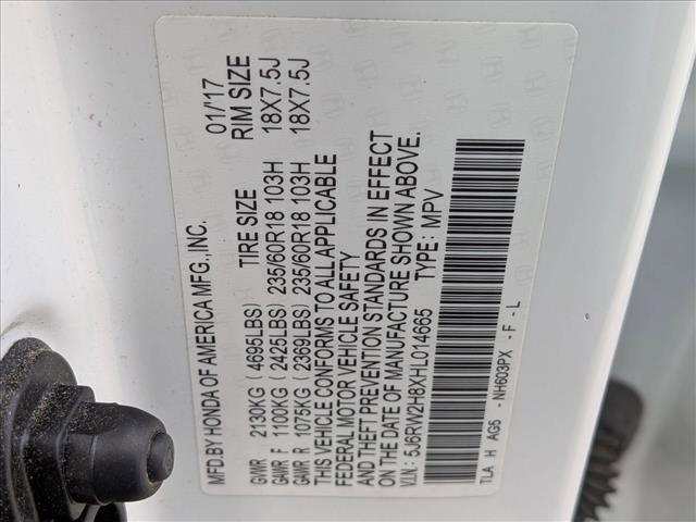 used 2017 Honda CR-V car, priced at $15,987