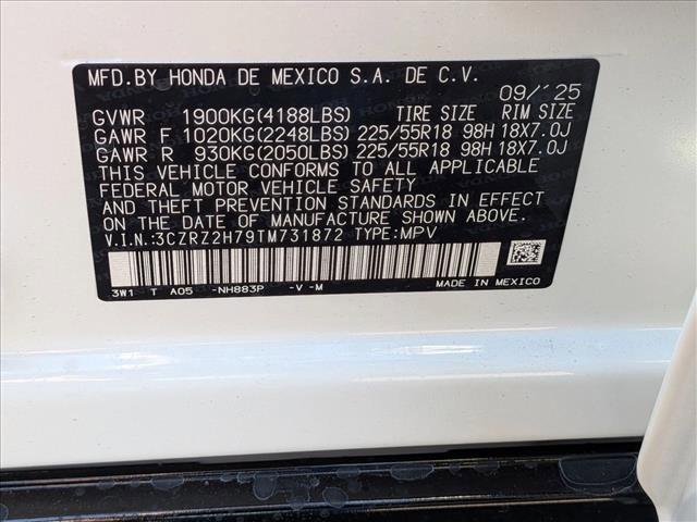 new 2026 Honda HR-V car, priced at $33,455