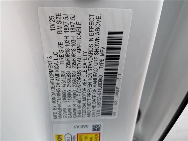 new 2026 Honda CR-V car, priced at $37,305