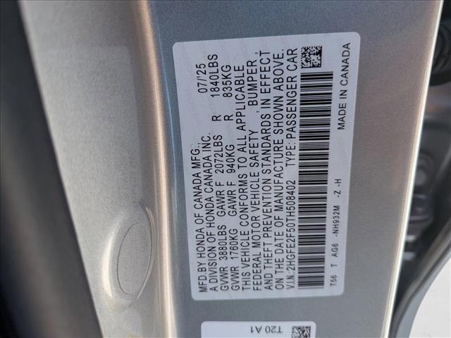 new 2026 Honda Civic car, priced at $27,745