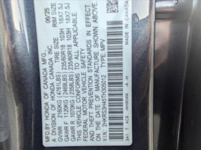 new 2026 Honda CR-V car, priced at $34,545