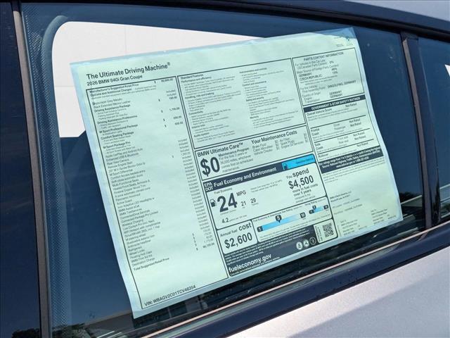 new 2026 BMW 840 car, priced at $96,725