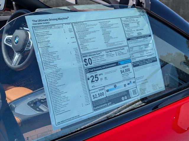 new 2026 BMW Z4 car, priced at $75,400