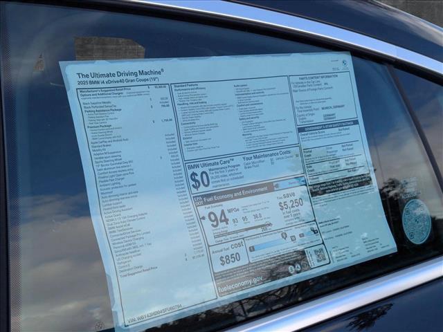 new 2025 BMW i4 Gran Coupe car, priced at $67,175