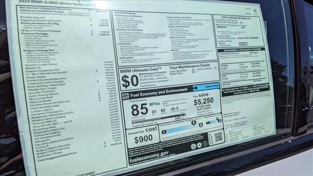 new 2024 BMW i5 car, priced at $95,395