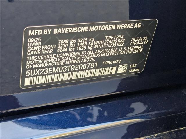 new 2026 BMW X7 car, priced at $97,635