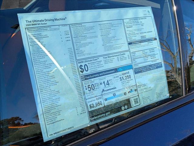 new 2025 BMW M5 car, priced at $139,145
