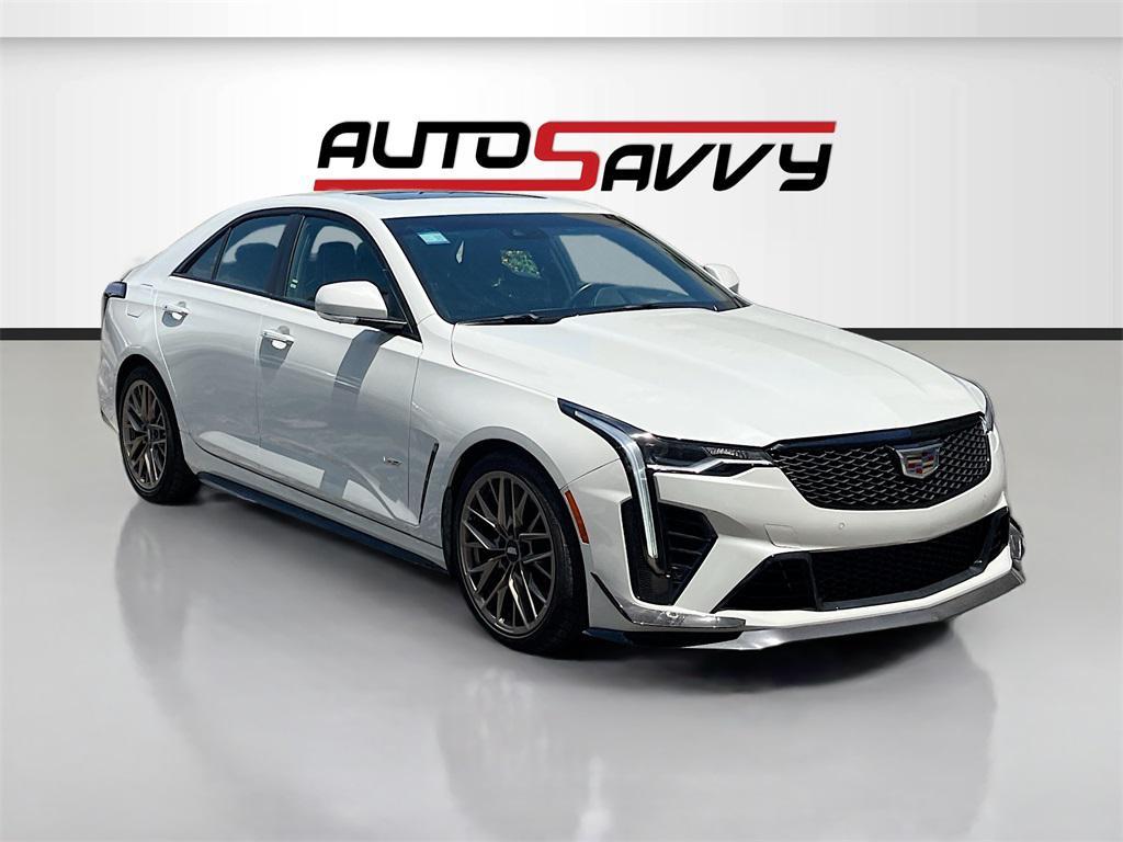 used 2022 Cadillac CT4-V car, priced at $46,000