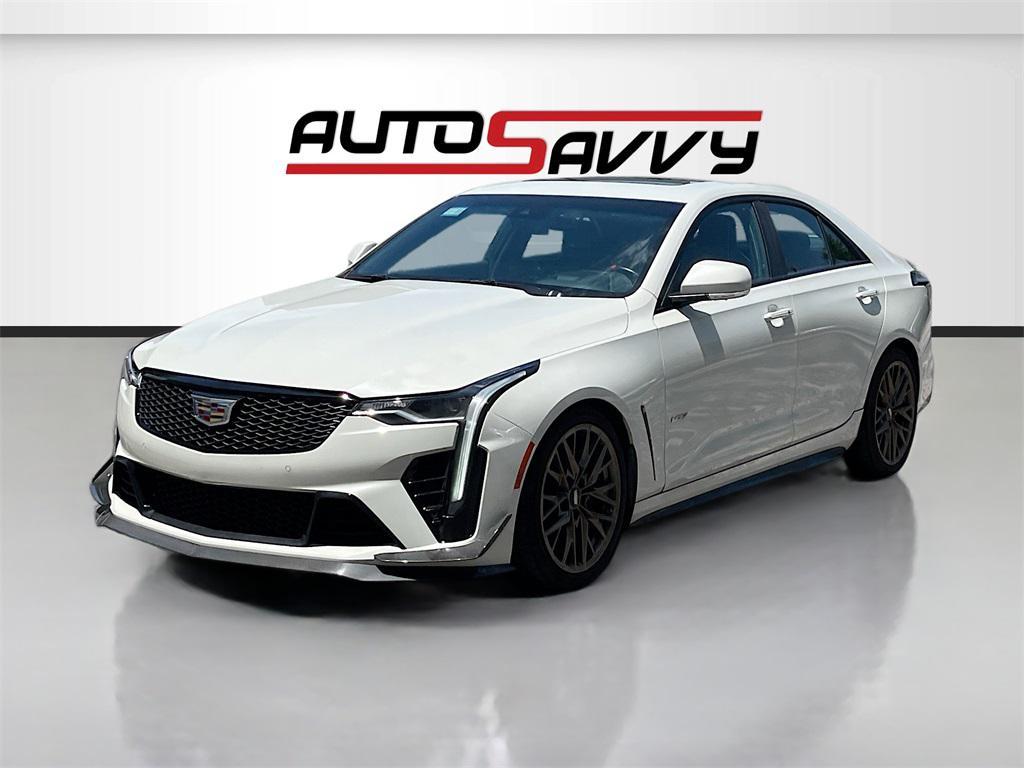 used 2022 Cadillac CT4-V car, priced at $46,000