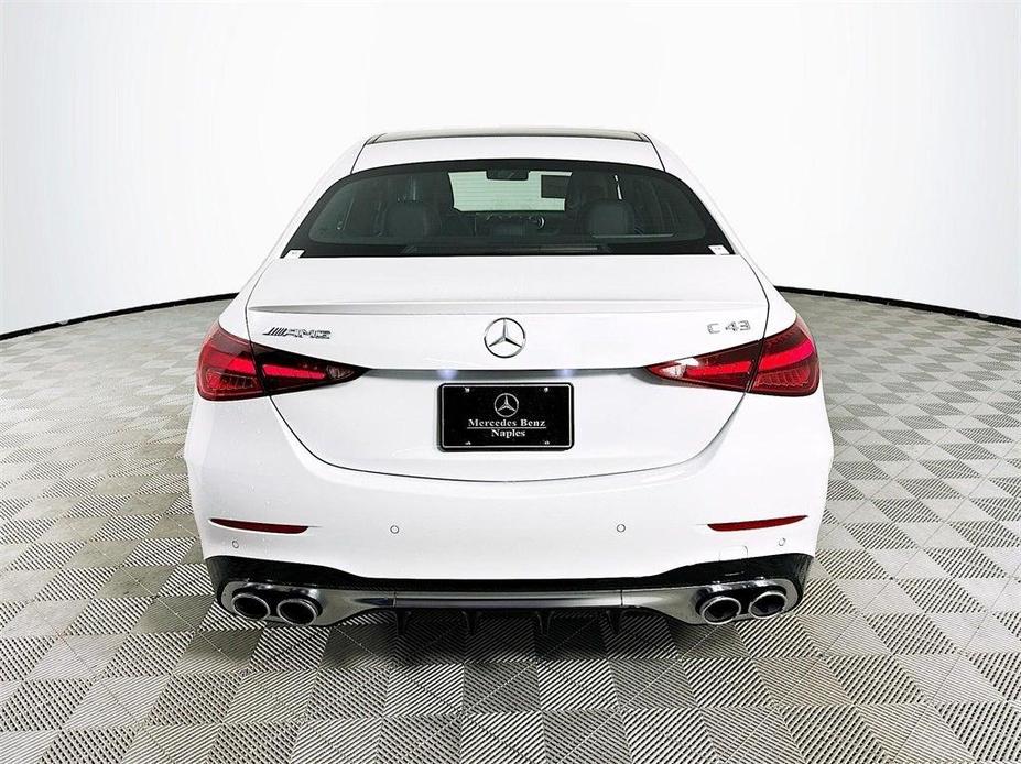 new 2024 Mercedes-Benz AMG C 43 car, priced at $75,420