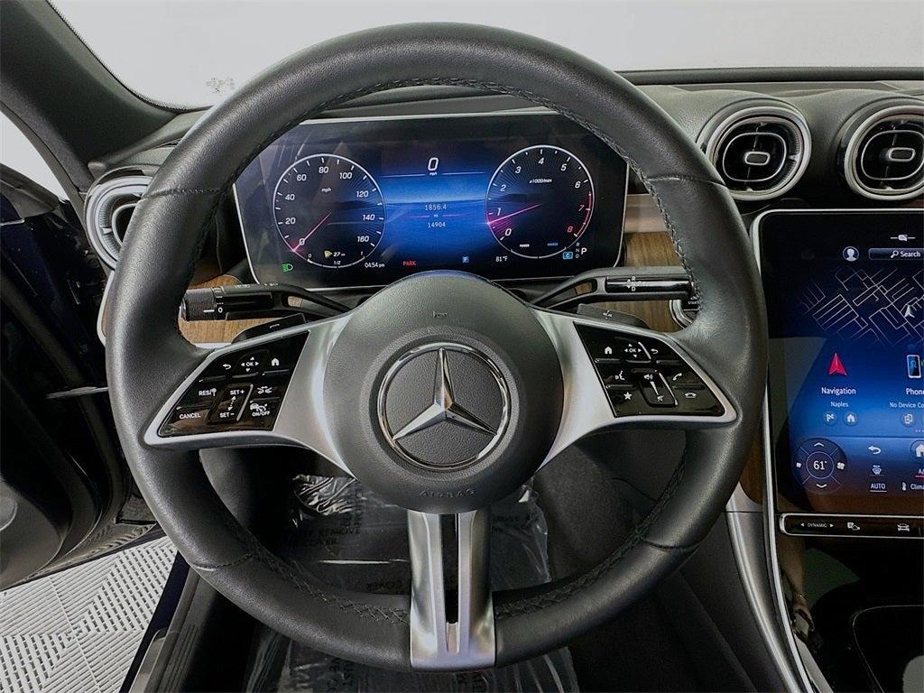 used 2022 Mercedes-Benz C-Class car, priced at $38,999