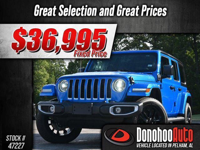 used 2023 Jeep Wrangler 4xe car, priced at $36,995