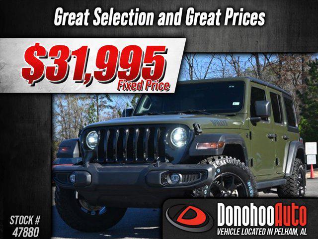 used 2022 Jeep Wrangler car, priced at $31,995