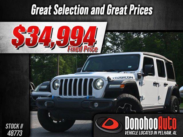 used 2022 Jeep Wrangler Unlimited 4xe car, priced at $34,994