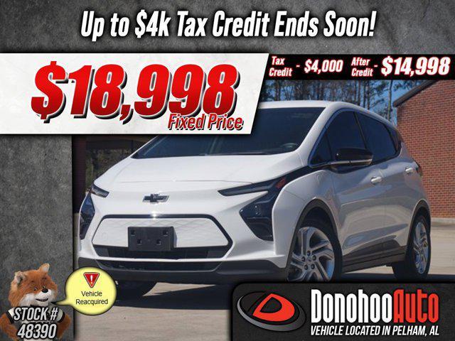 used 2022 Chevrolet Bolt EV car, priced at $18,998
