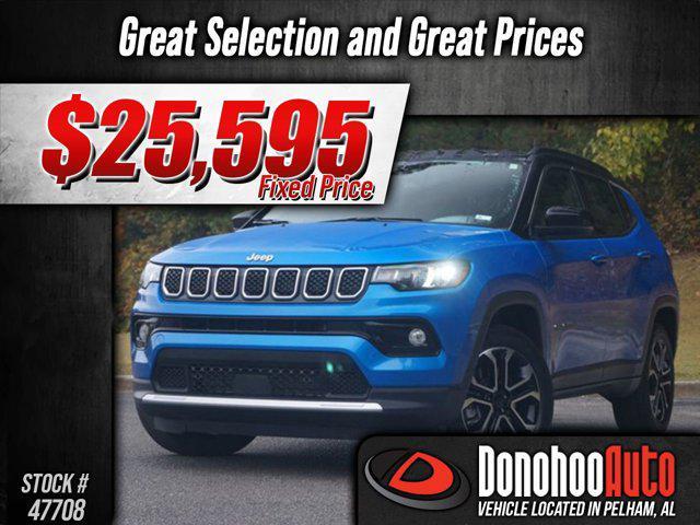 used 2023 Jeep Compass car, priced at $25,595