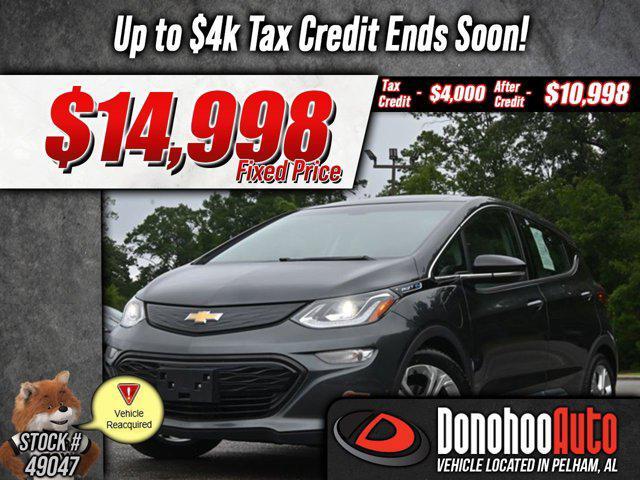 used 2020 Chevrolet Bolt EV car, priced at $14,998