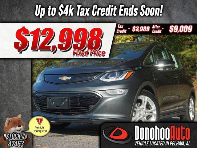 used 2020 Chevrolet Bolt EV car, priced at $12,998
